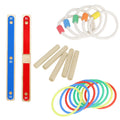 Ring Toss Toy Wood Rope Child Puzzle Toys X70293