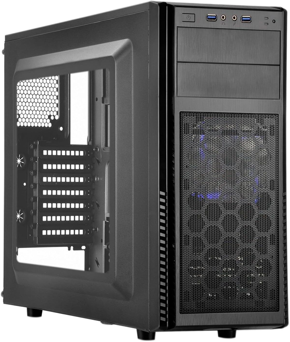 Mid Tower Computer Case with Side Window Panel F969