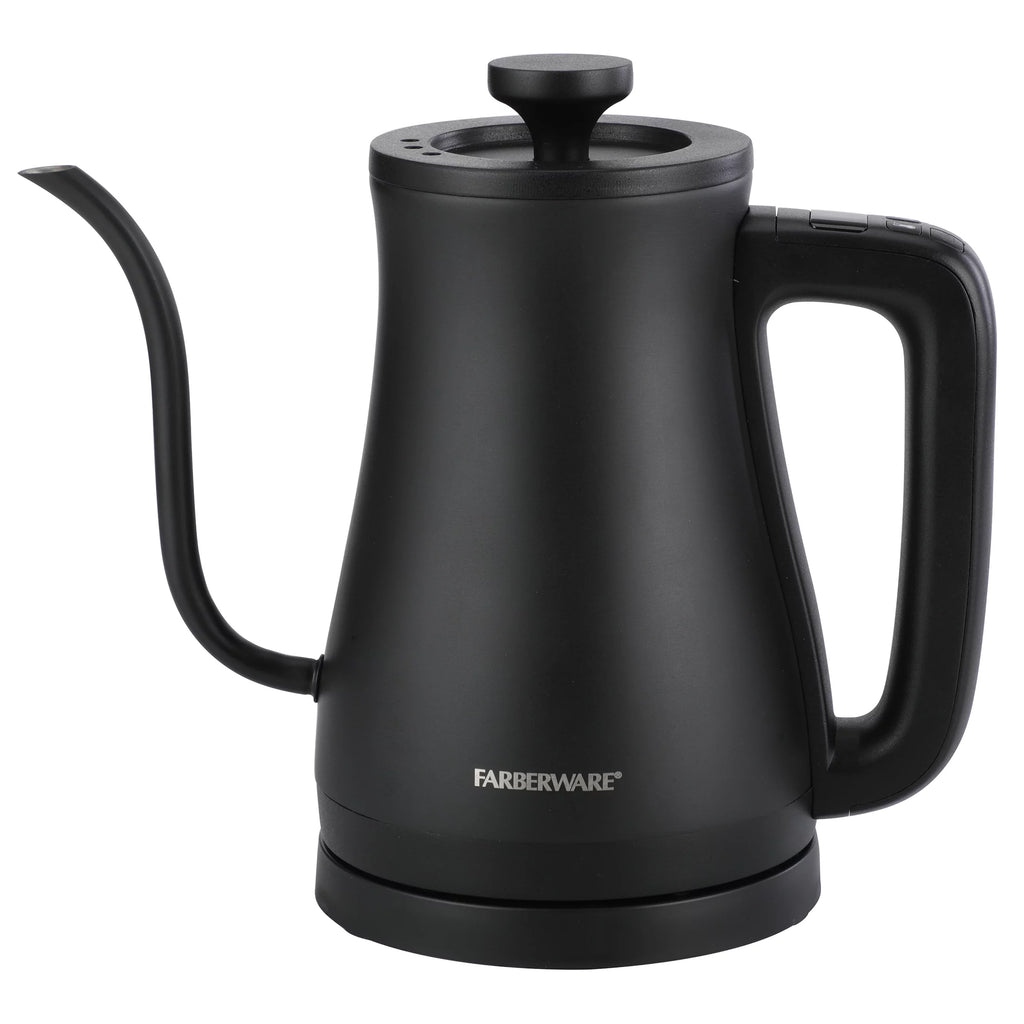 Black 1 Liter Gooseneck Electric Kettle Q8169