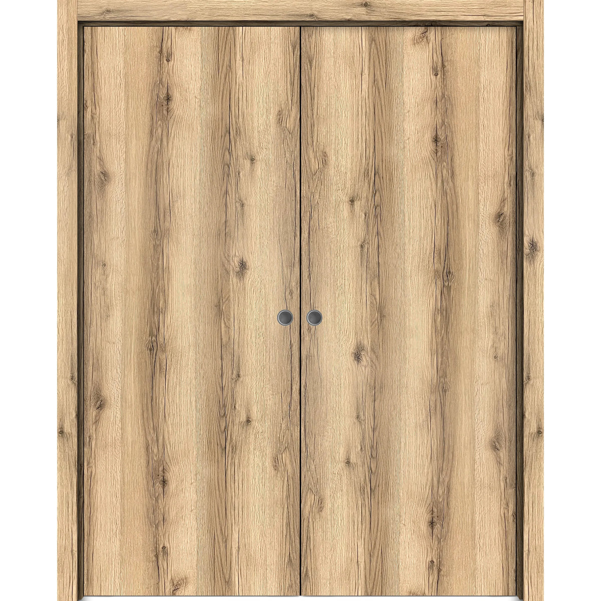 Solid Wood Sliding French Double Pocket Doors 64 x 96 inches Q35176