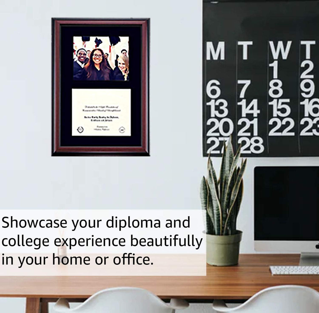 Black/Cherry Mat 13 x 17 Diploma Frame Q237
