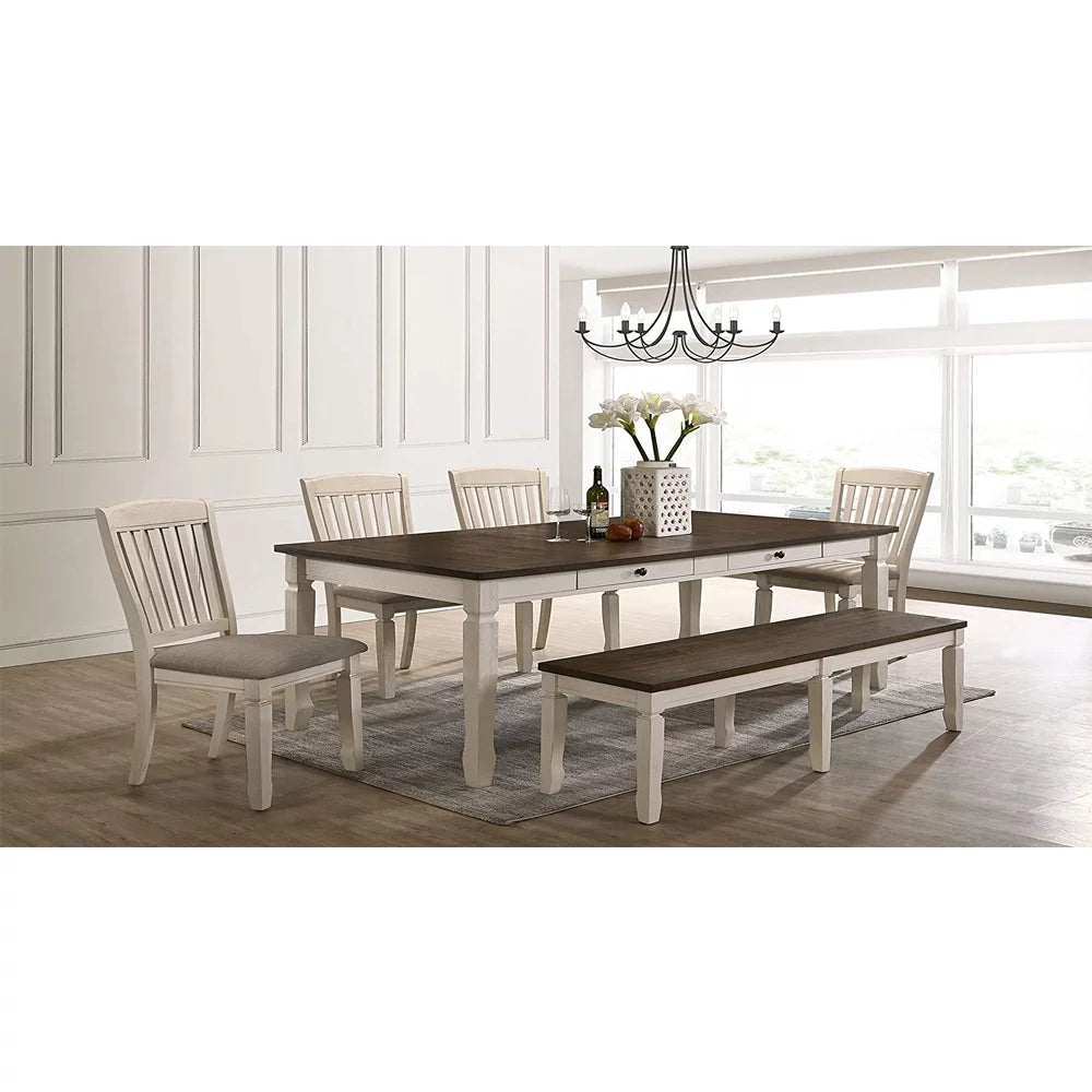 Kitchen Dining Table with 2 Storage Drawers U8542