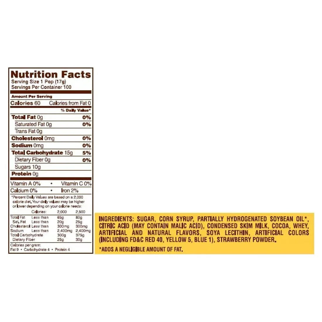 Tootsie Roll Pops, 100 ct. R2232