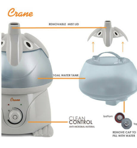 1 Gallon Filter Free Ultrasonic Cool Mist Humidifier X128