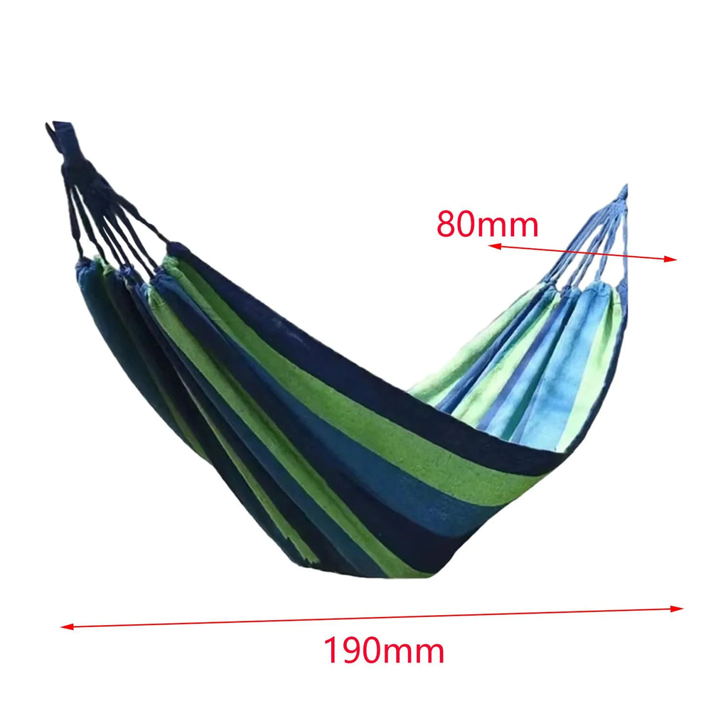 Blue Canvas Camping Hammock 190x80cm S21872