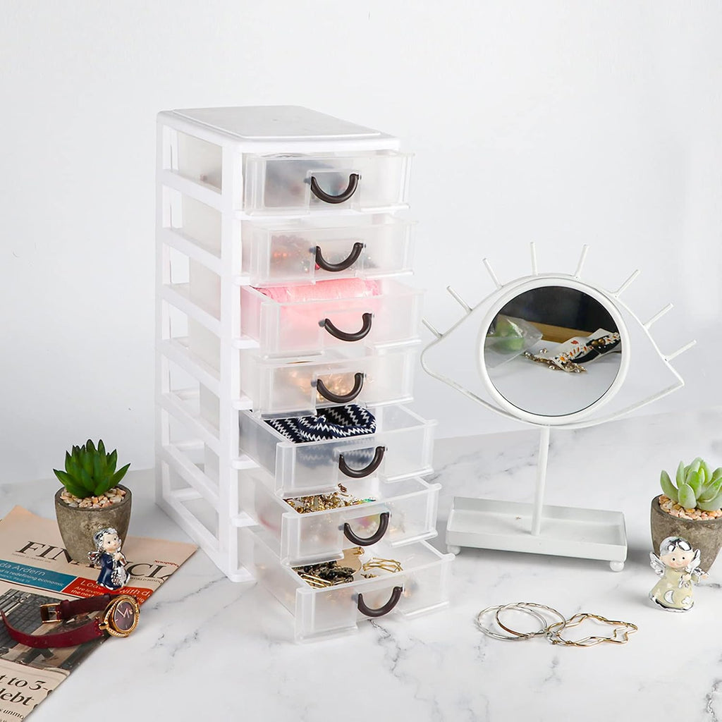 7 Clear Desktop Drawer Storage Container J80991