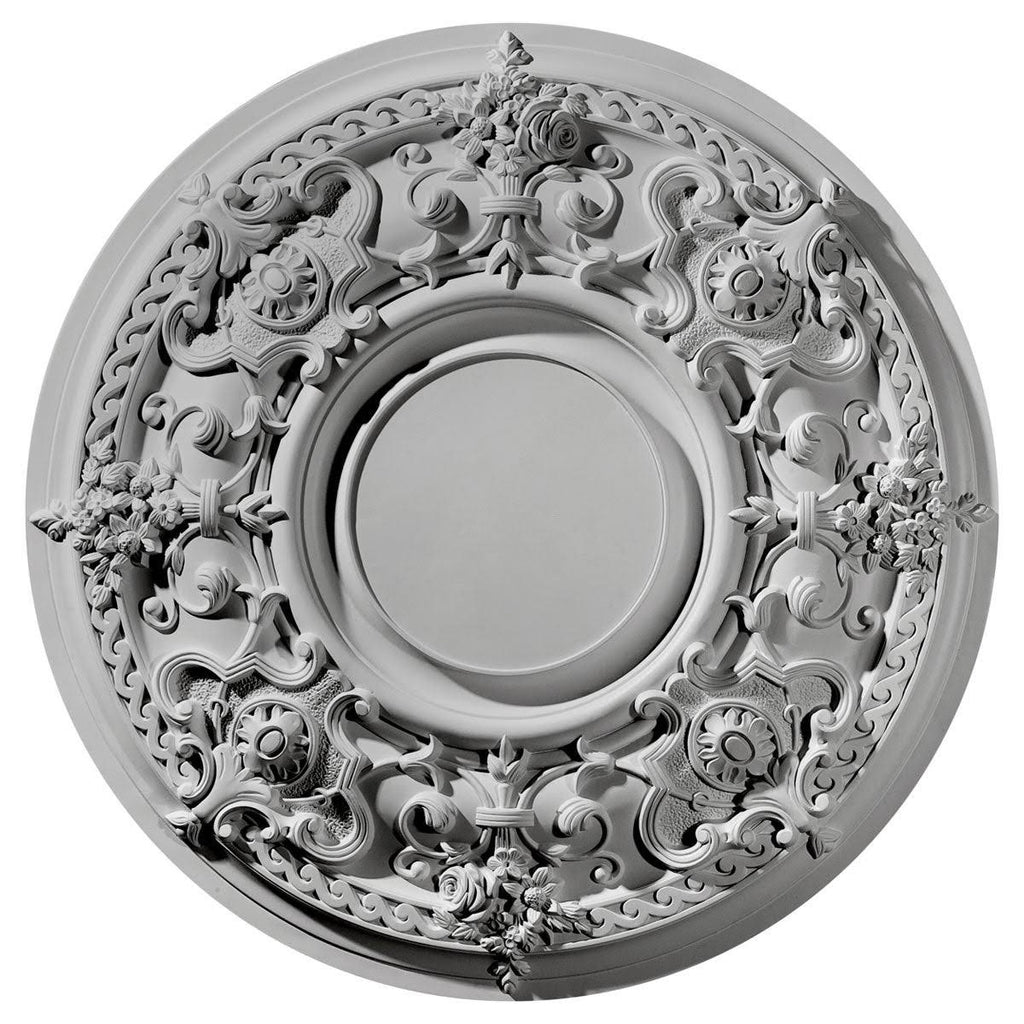 Hand-Painted Smokey Topaz Ceiling Medallion K862336