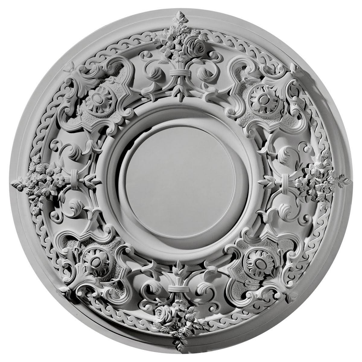 Hand-Painted Smokey Topaz Ceiling Medallion K862336