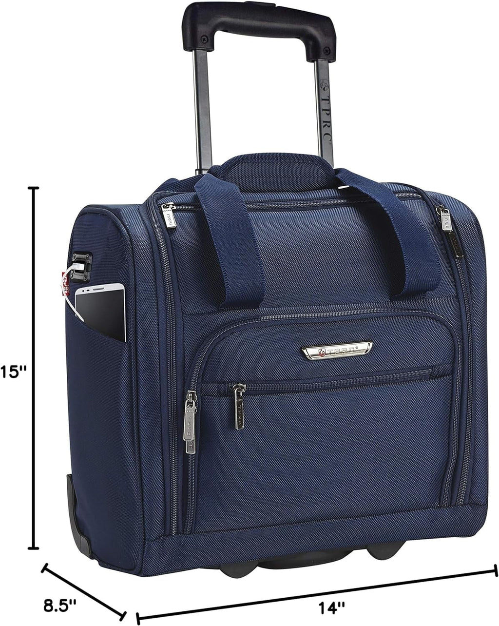 15" Rolling Underseater Carry-On Luggage with USB Port I20096