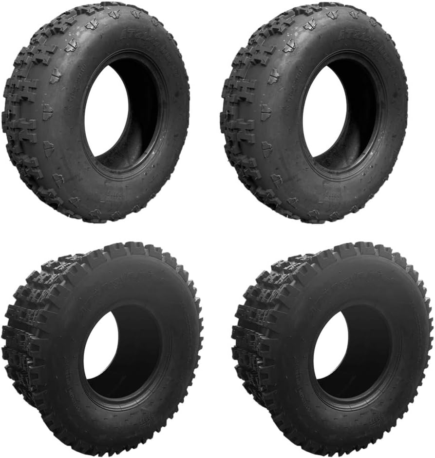 21x7-10 20x10-9 ATV Tires Set of 4 Tubeless All Terrain 4Ply H965