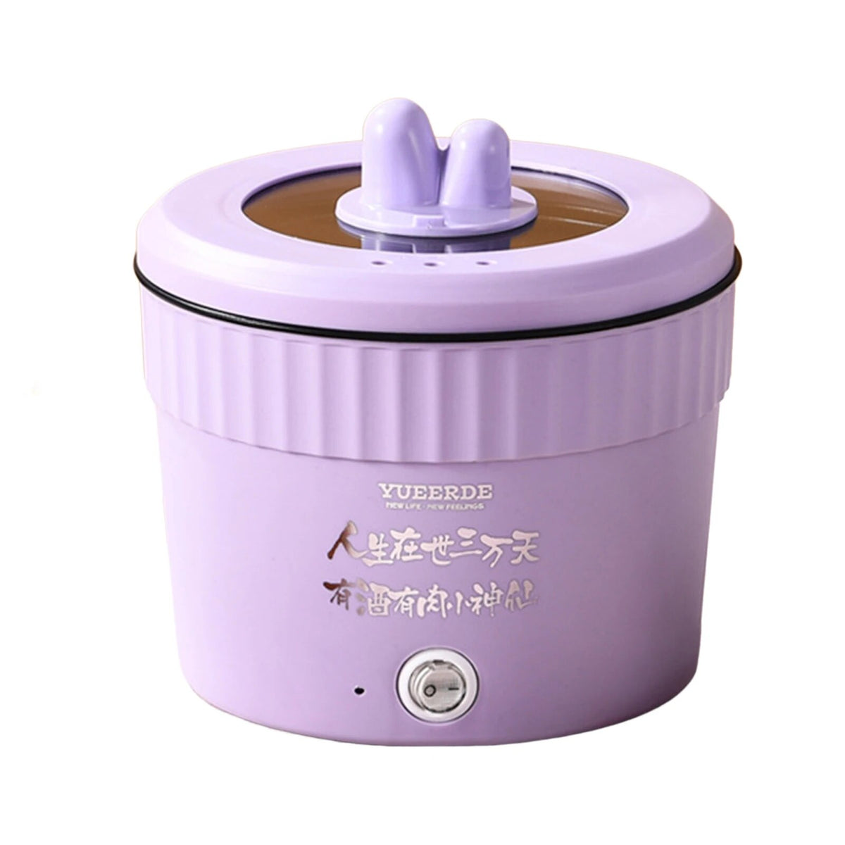 Large Purple Non-Stick Electric Cooking Pot R617