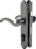 Brushed Polished Brass Lever Handle Set for Screen & Storm Doors G177150