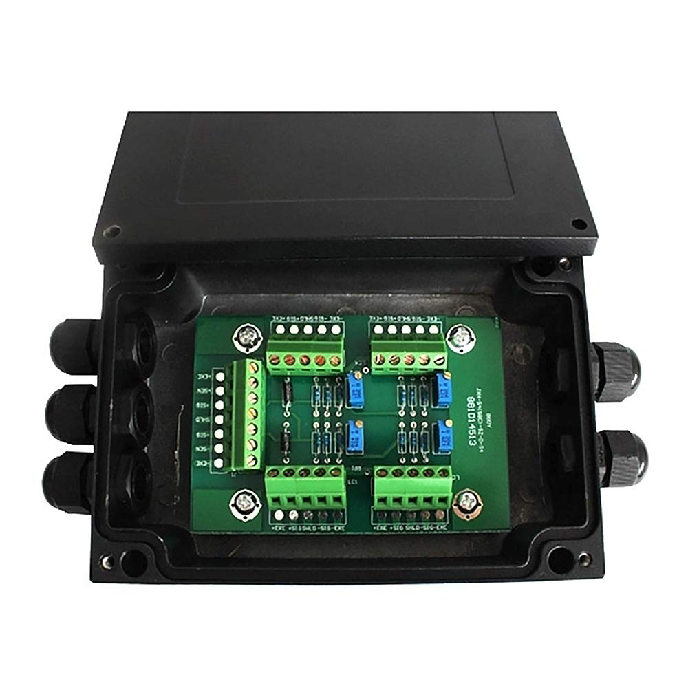 Load Cell Junction Box for Scales, 4 Inlets to 1 Outlet, Aluminum Alloy M433554