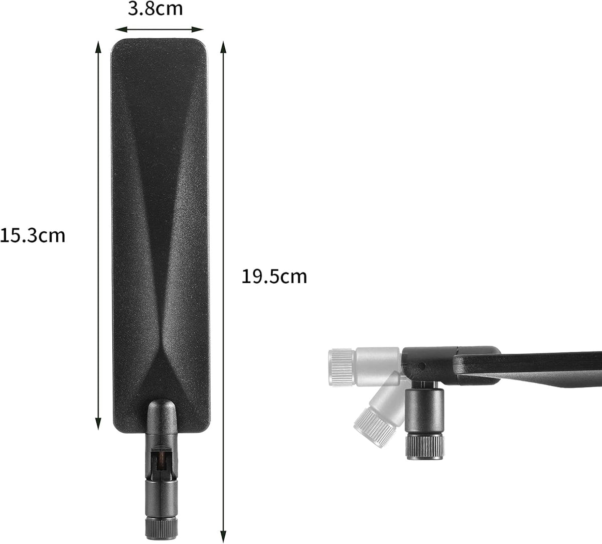 9dBi SMA Male Cellular Dipole Antenna (2-Pack) W1369