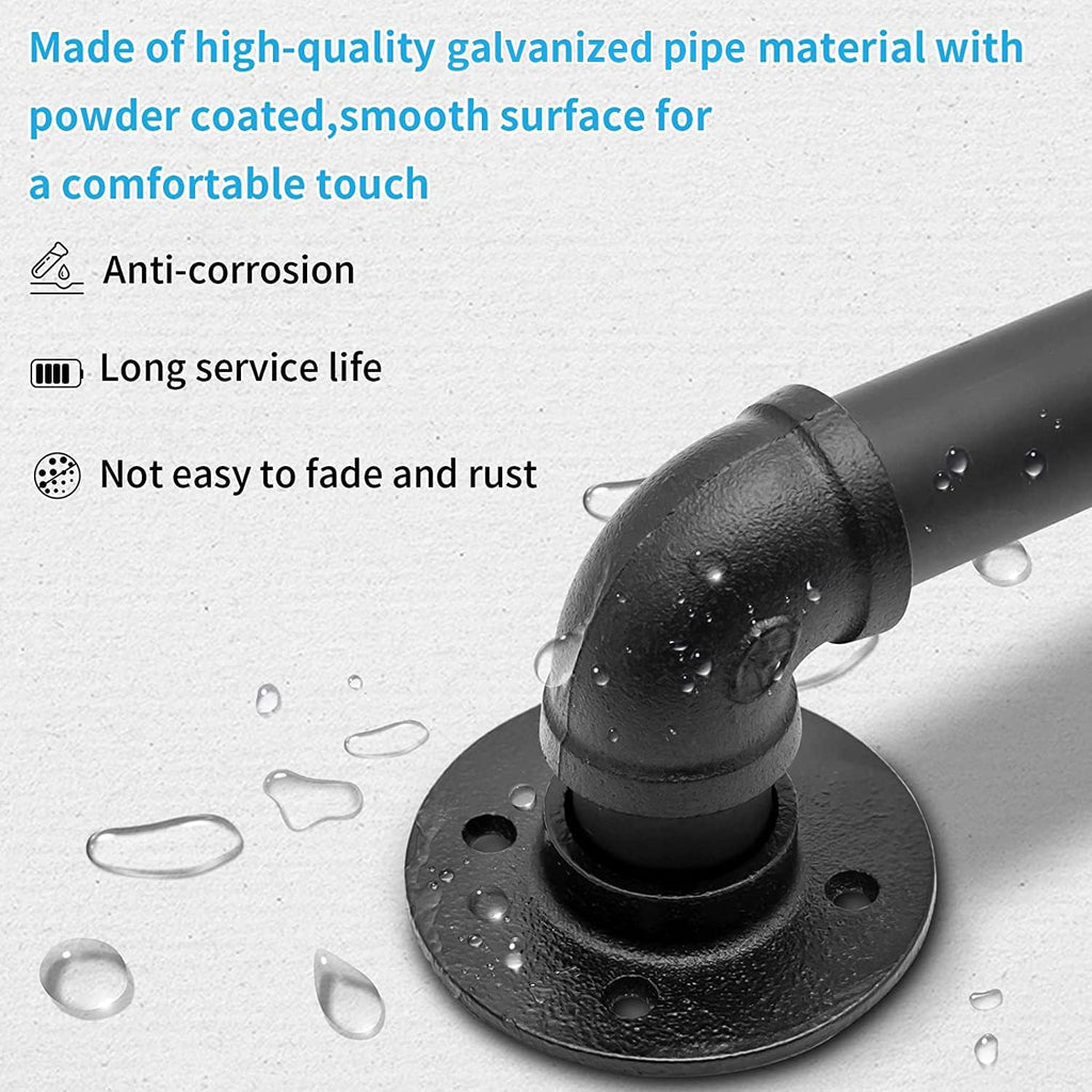Wall Handrail 6FT/180CM Galvanized Pipe N1030