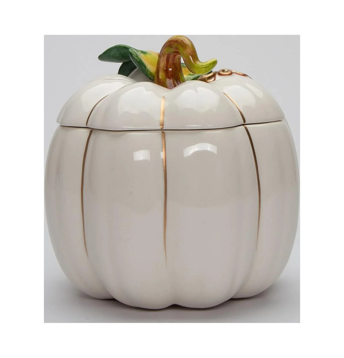 White Pumpkin Cookie Candy Jar F656684