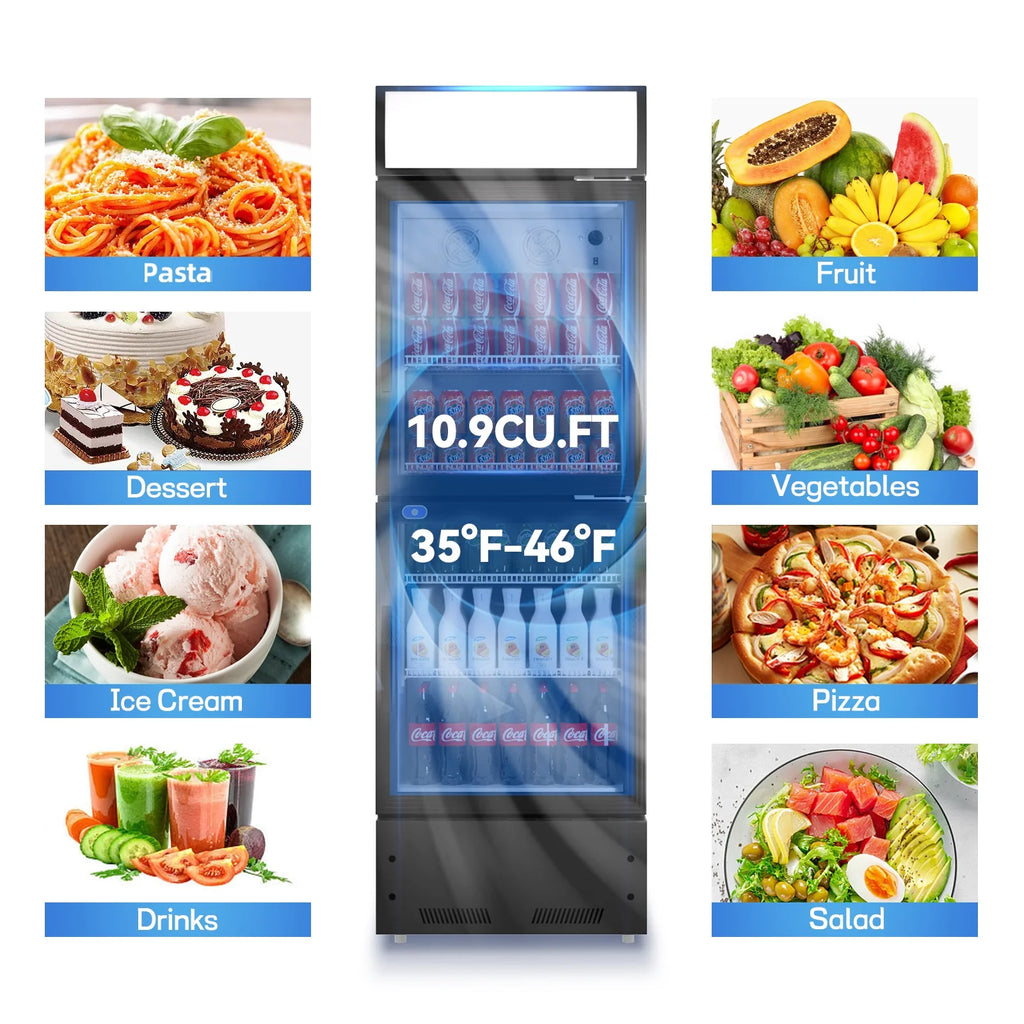 10.9 Cu.Ft Merchandising Refrigerator with Light Box D3323