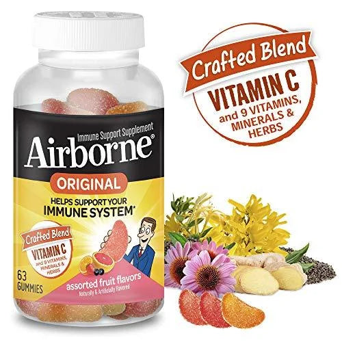 Vitamin C 750mg Assorted Fruit Gummies Immune Support Supplement Z2196