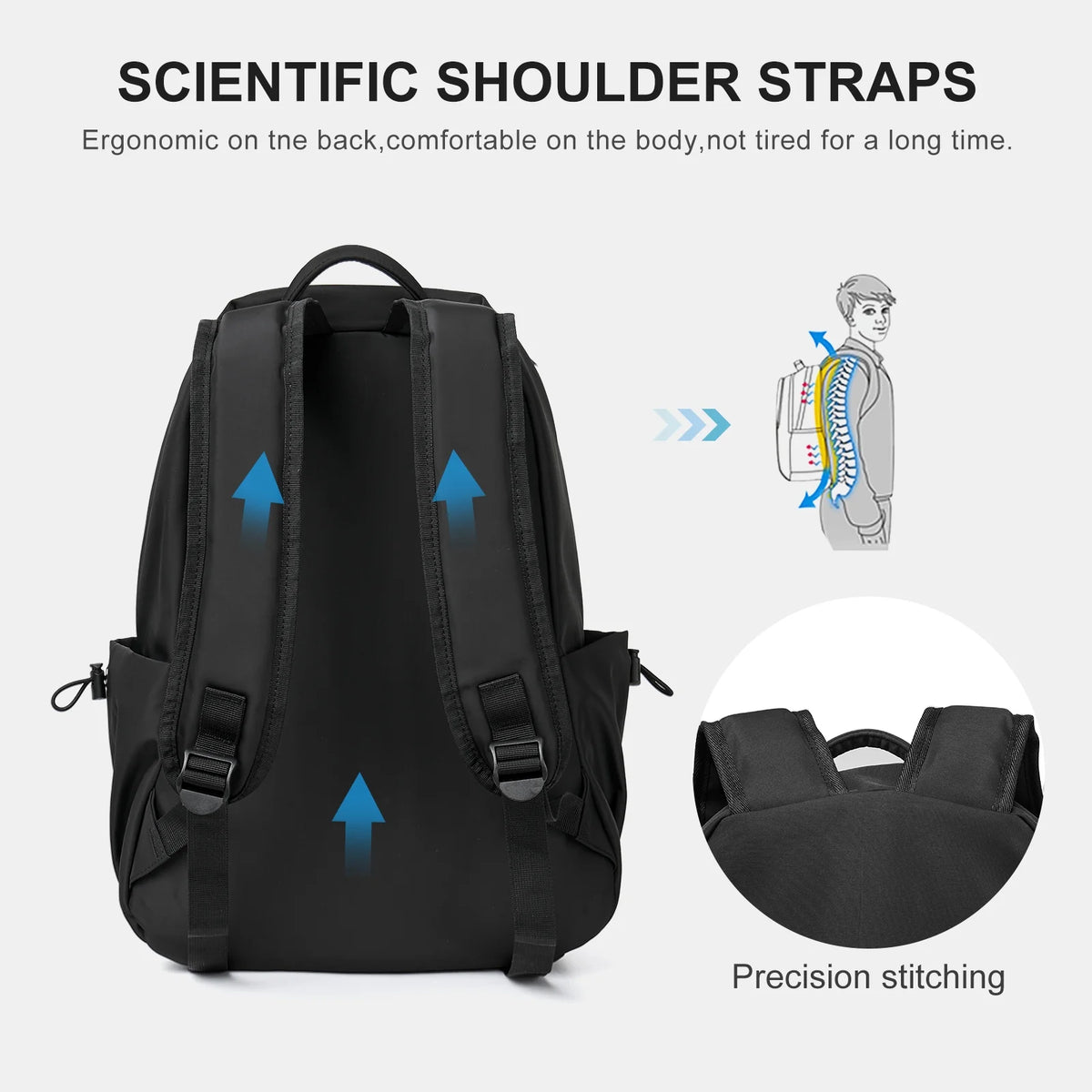 Black 15.6 Inch Laptop Backpack F558237