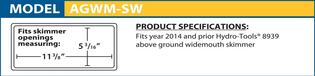 Winterizing Skimmer Plug Above-Ground 11-3/8" x 5-3/16" P776333