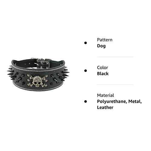3 Inch Spiked Studded Leather Dog Collar U12218