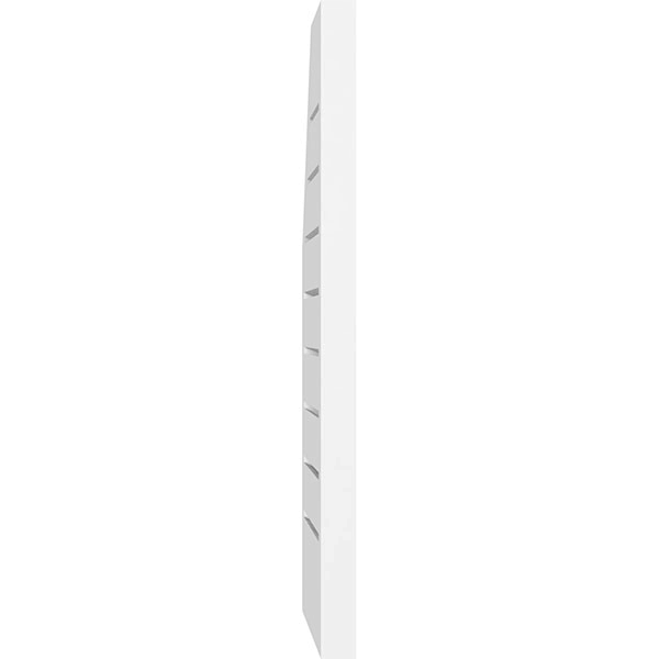 Half Octagon Top Right Surface Mount PVC Gable Vent H923