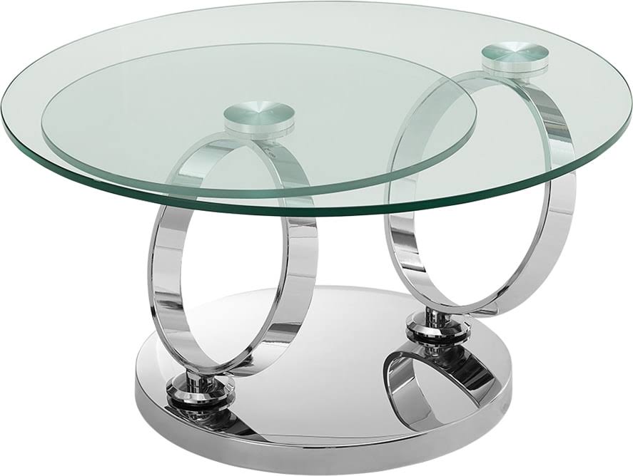 High Polished Stainless Steel Base Coffee Table X279900