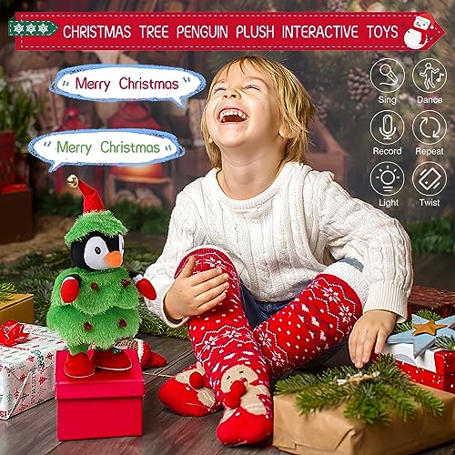 LED Musical Penguin Stuffed Animal Plush Toy C7829