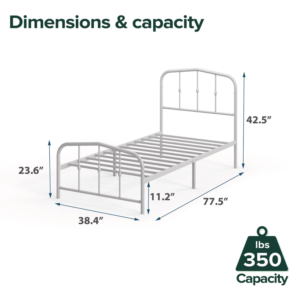 Black Queen Metal Platform Bed Frame F3226