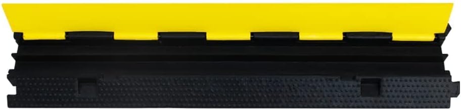 3Pack 39inch Traffic Speed Bumps Cable Protector, 11000lbs per Axle Capacity Rubber Pack of 2 R596