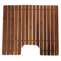Solid Teak Wood Toilet Mat 20 x 18 J804