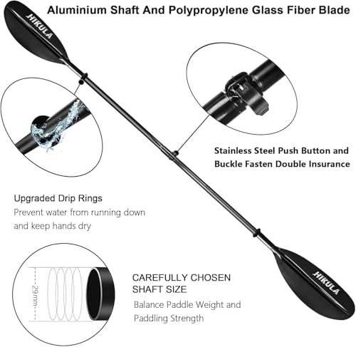 4 Piece Aluminum PP Kayak Paddle 220cm 230cm R135528