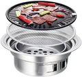 Portable Round Charcoal BBQ Grill B46378