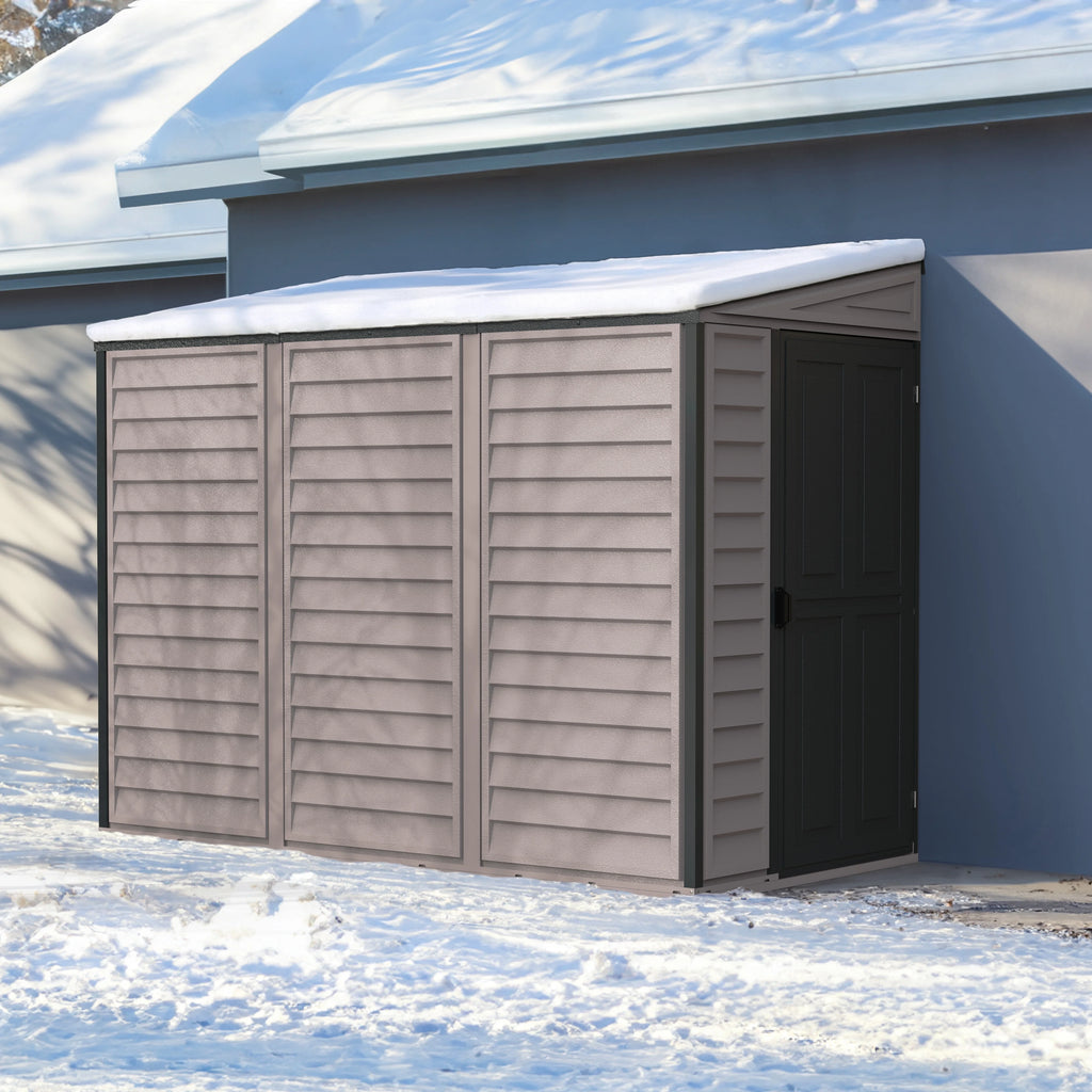 4ft x 8ft Vinyl Resin Outdoor Storage Shed I489625