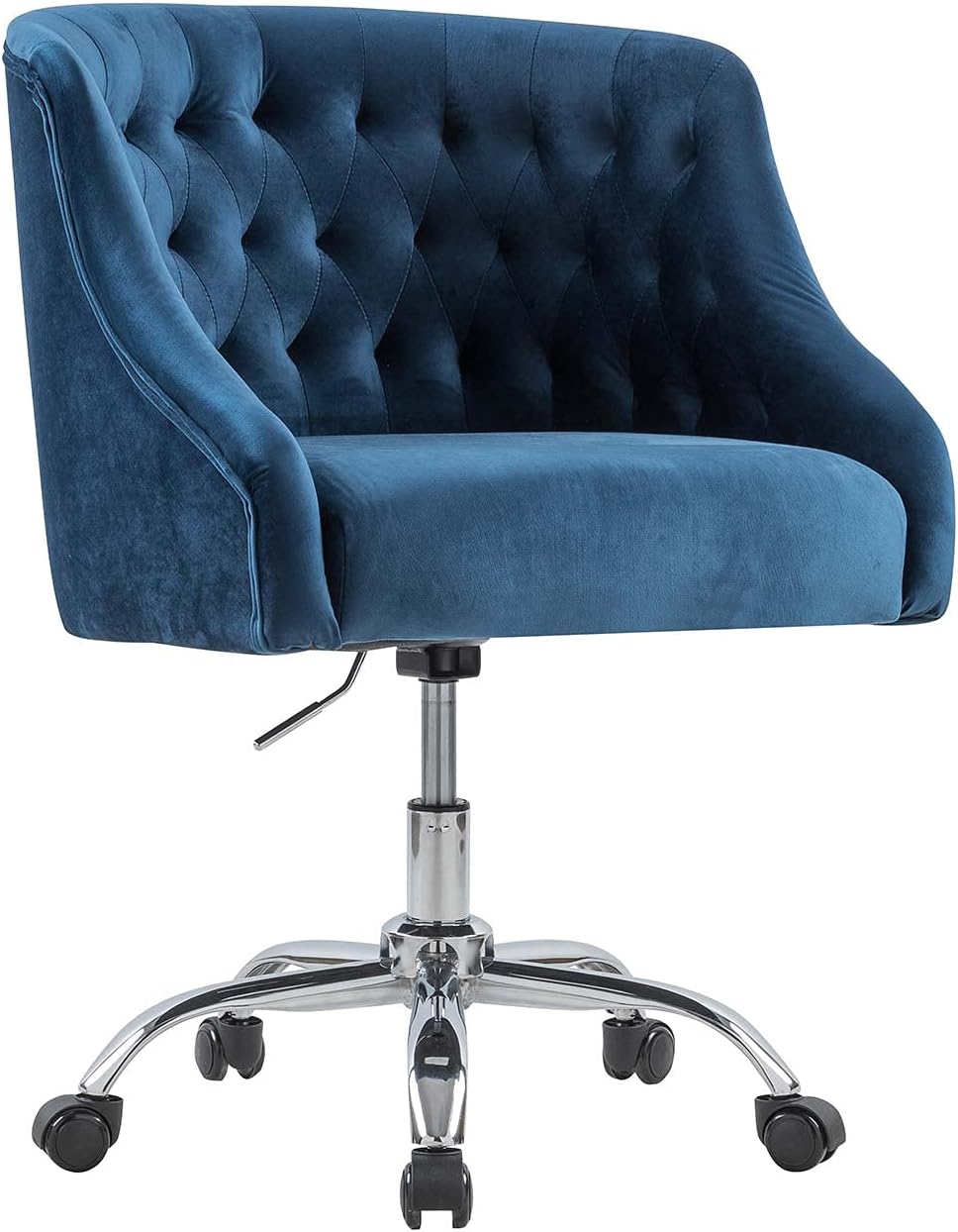 Pink Velvet Height Adjustable Office Chair O248