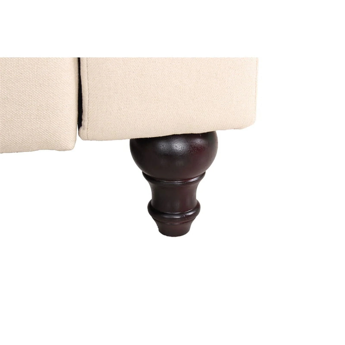 2 Piece Microfiber Loveseat Set in Cream S992
