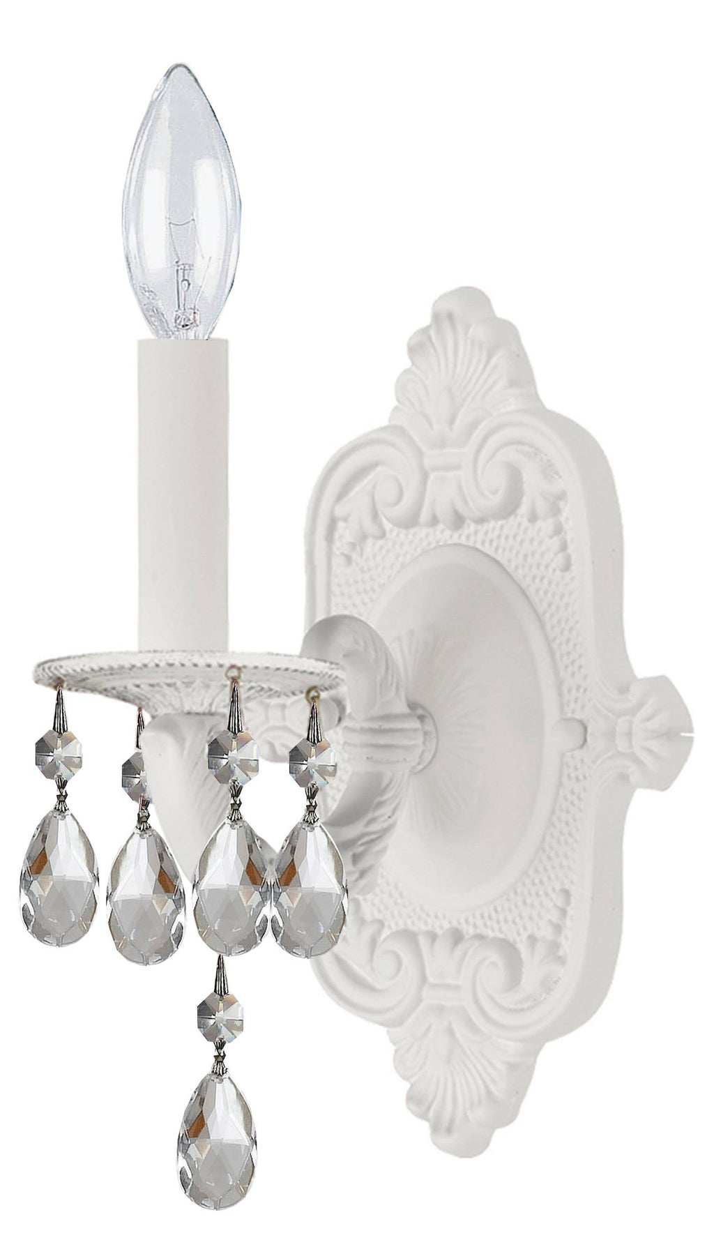 White Crystal Sconce R215