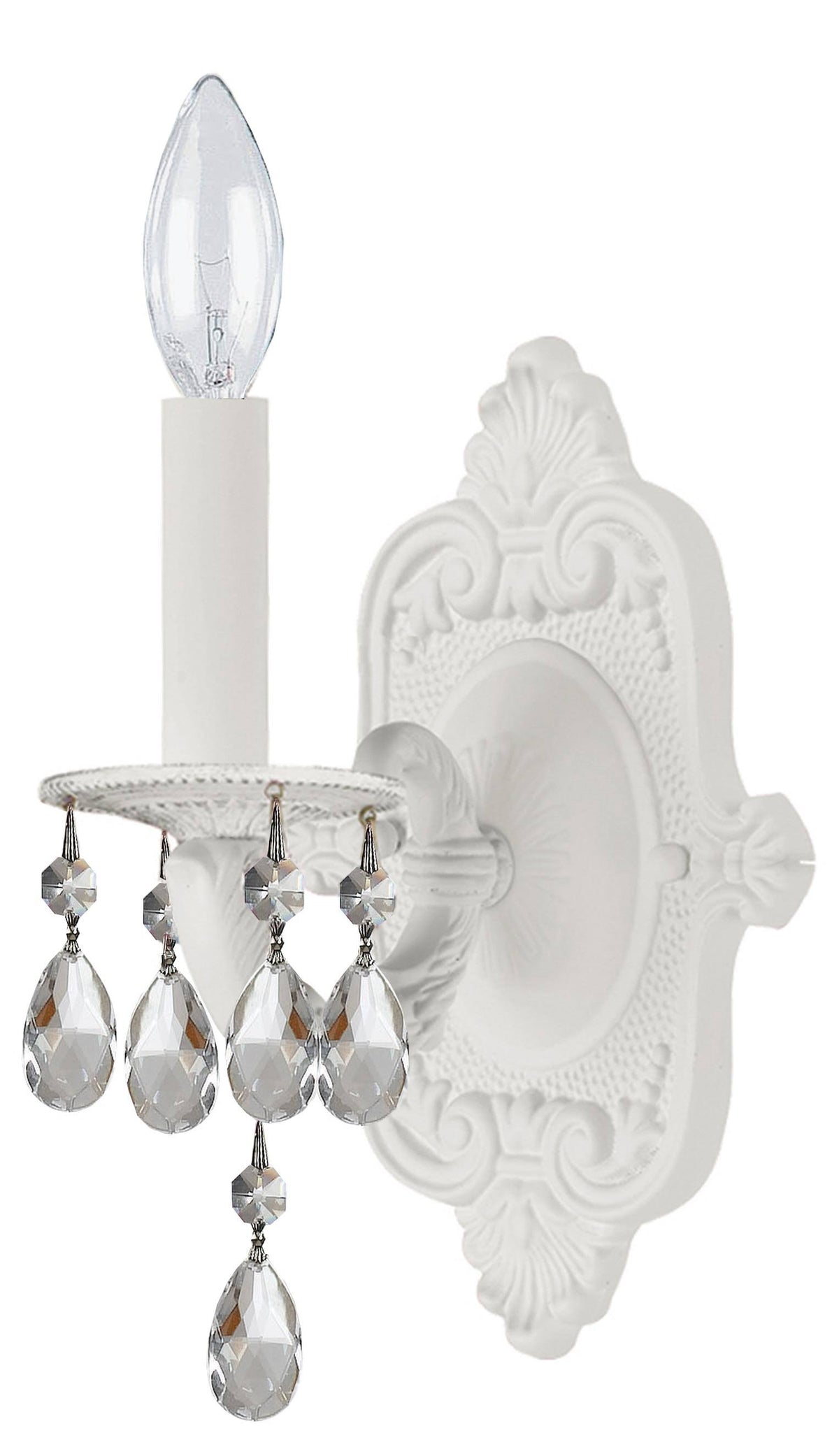 White Crystal Sconce R215