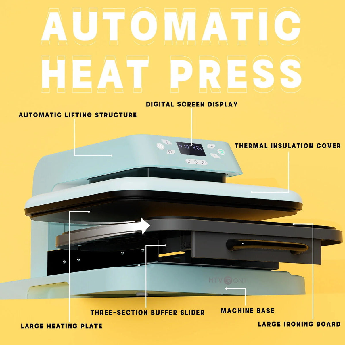Blue Auto Heat Press Machine T284572