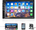 Double Din 7'' Touch Screen Car Stereo with Bluetooth and Rear Camera Y68505
