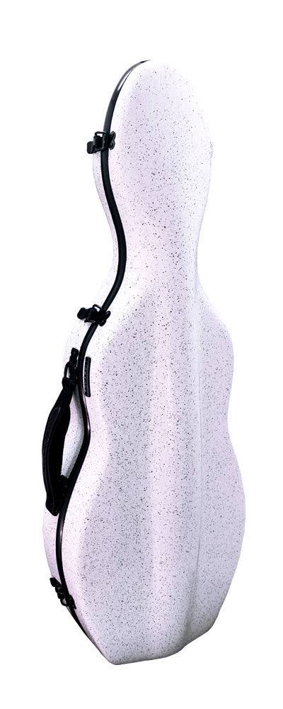White Speckled Fiberglass Violin Case 4/4 G6776