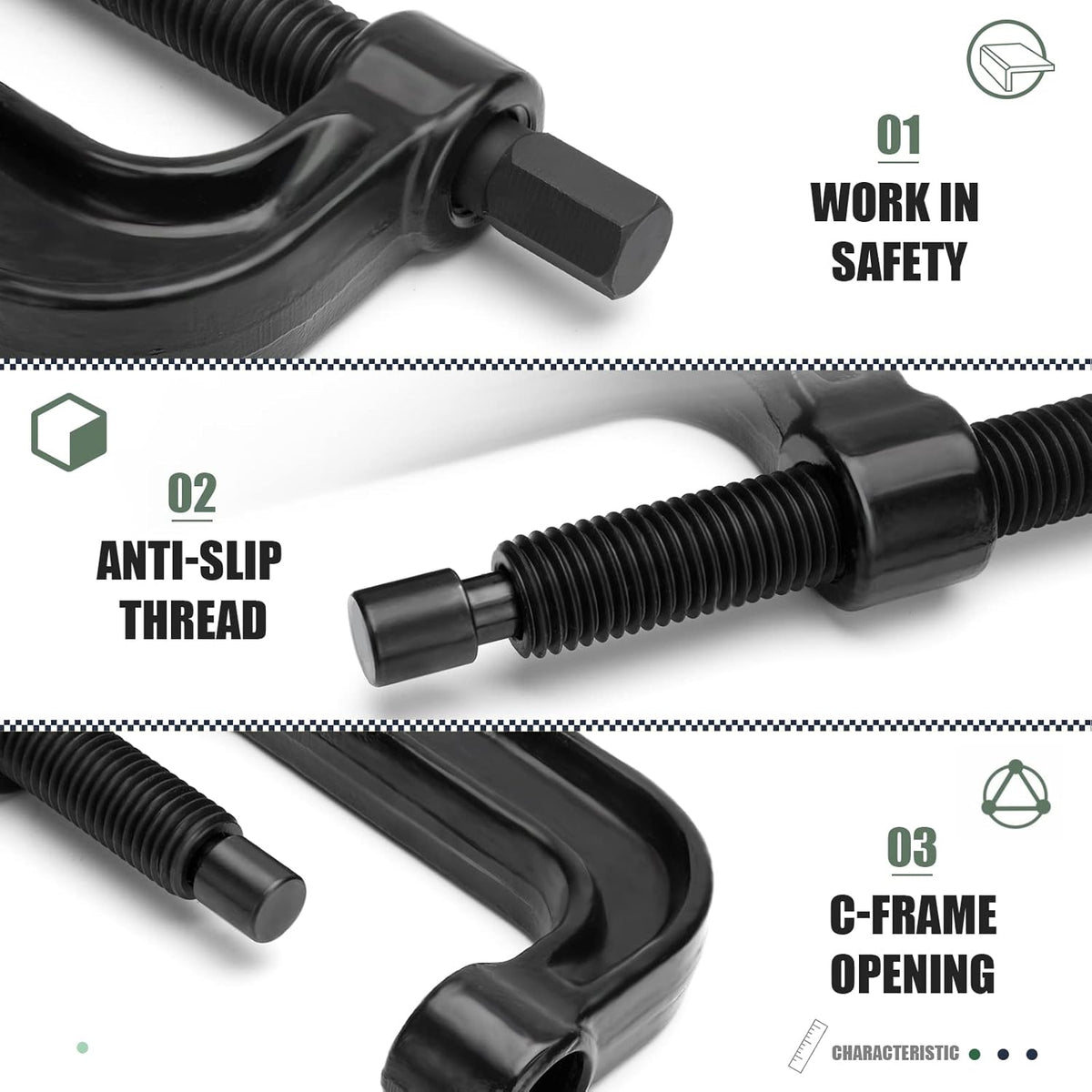 Ball Joint Press U Joint Removal Tool with 4-wheel Adapters I457