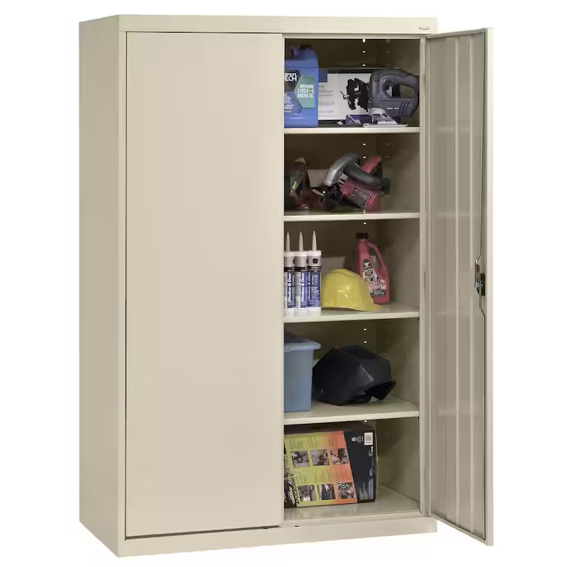 Steel Freestanding Garage Cabinet in Putty X23901