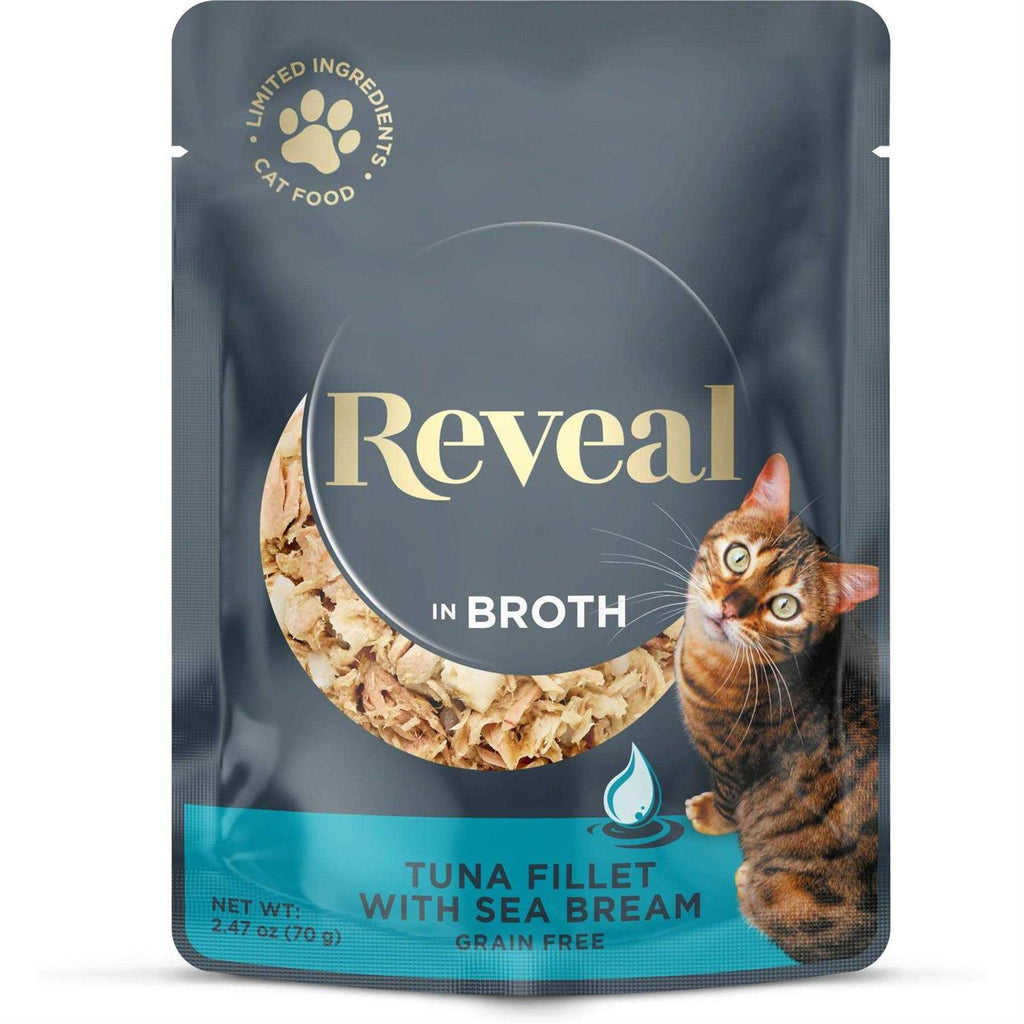 Natural Wet Cat Food Tuna Fillet with Sea Bream in Broth N72010