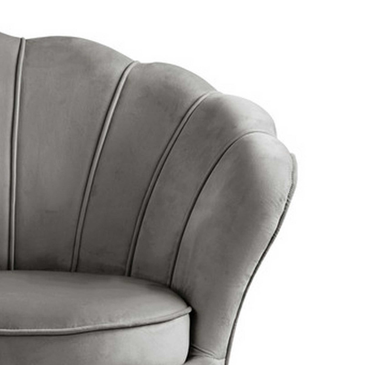 Gray Velvet Accent Chair Z27194
