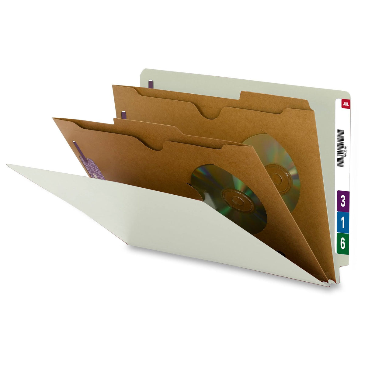 Legal Pressboard End Tab Classification Folders D274