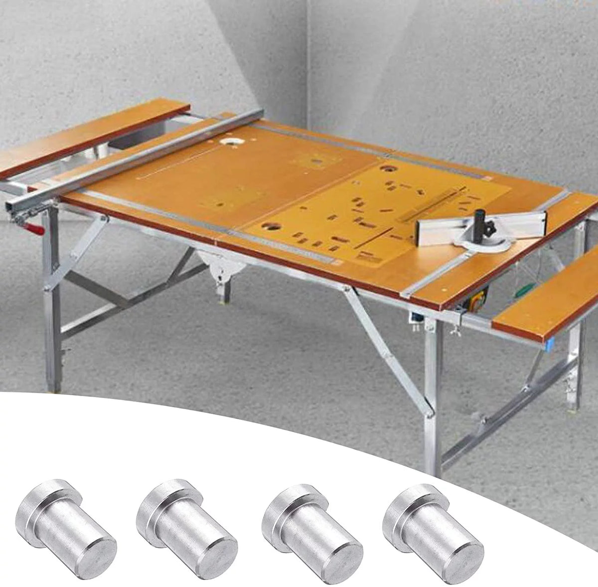 4 Pack Stainless Steel Bench Dogs for 20mm Dog Hole W249396