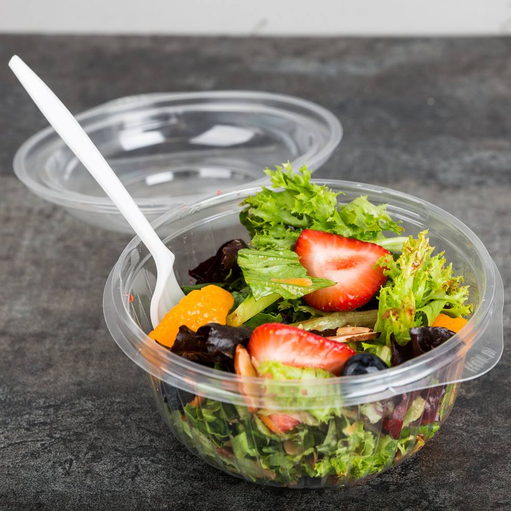 16 oz Clear Hinged Bowl with Dome Lid Case of 300 B843