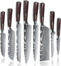 8 Pieces 3.5-8 Inch 440A Stainless Steel Kitchen Chef Knife Set A615129