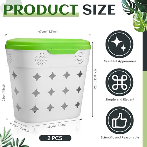 2 Pack 8 Gallon Outdoor Compost Bin Z63083